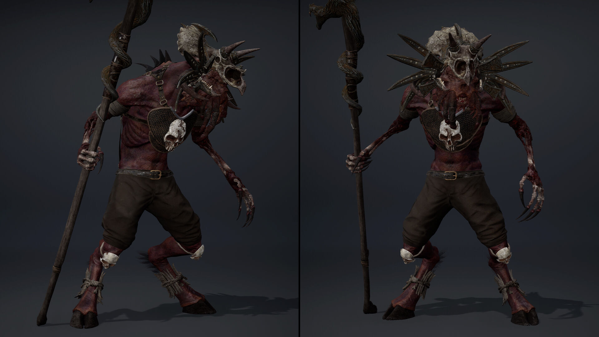 Obsidian Mage Damaged Low-poly 3D model_15