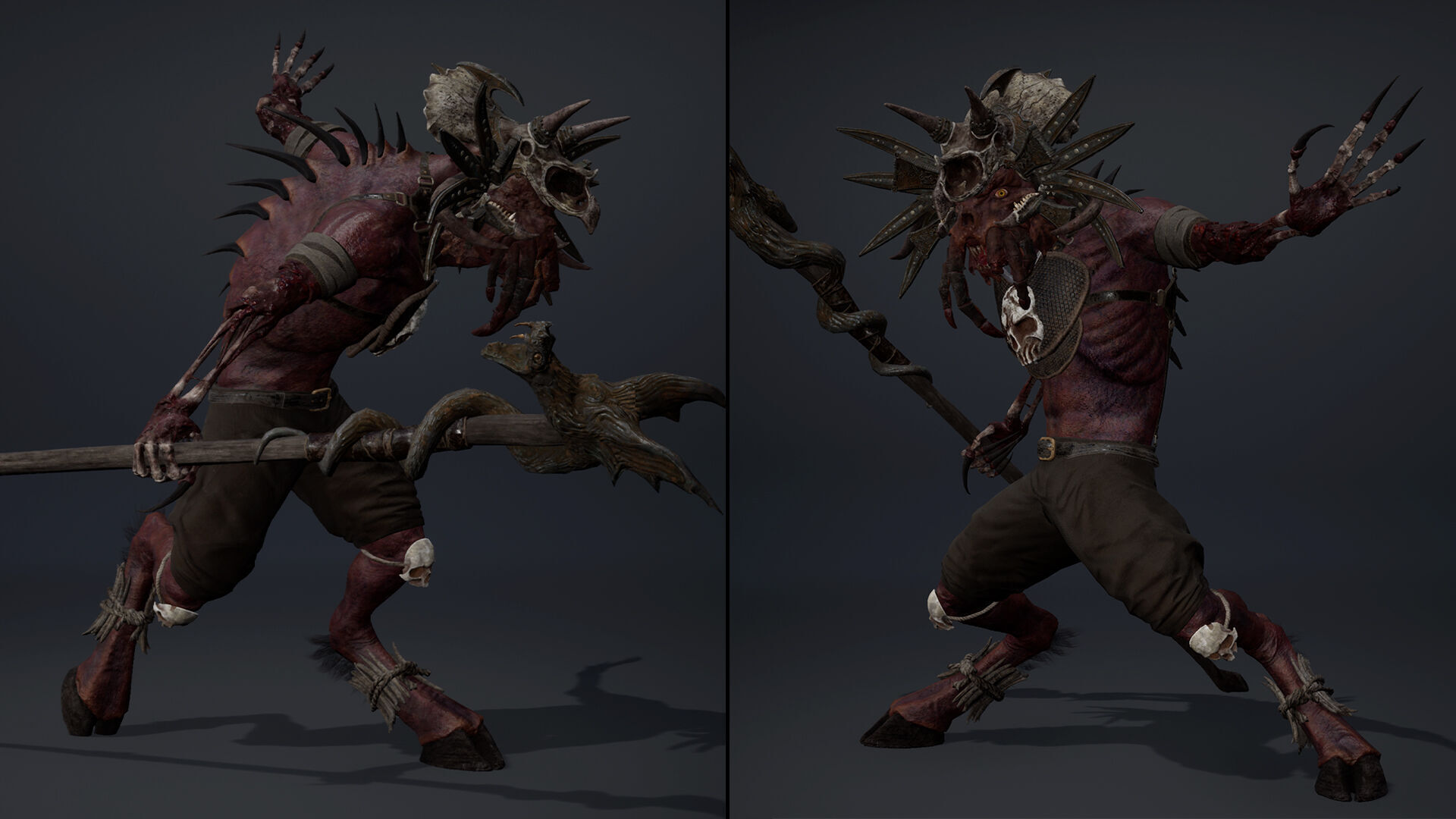 Obsidian Mage Damaged Low-poly 3D model_6