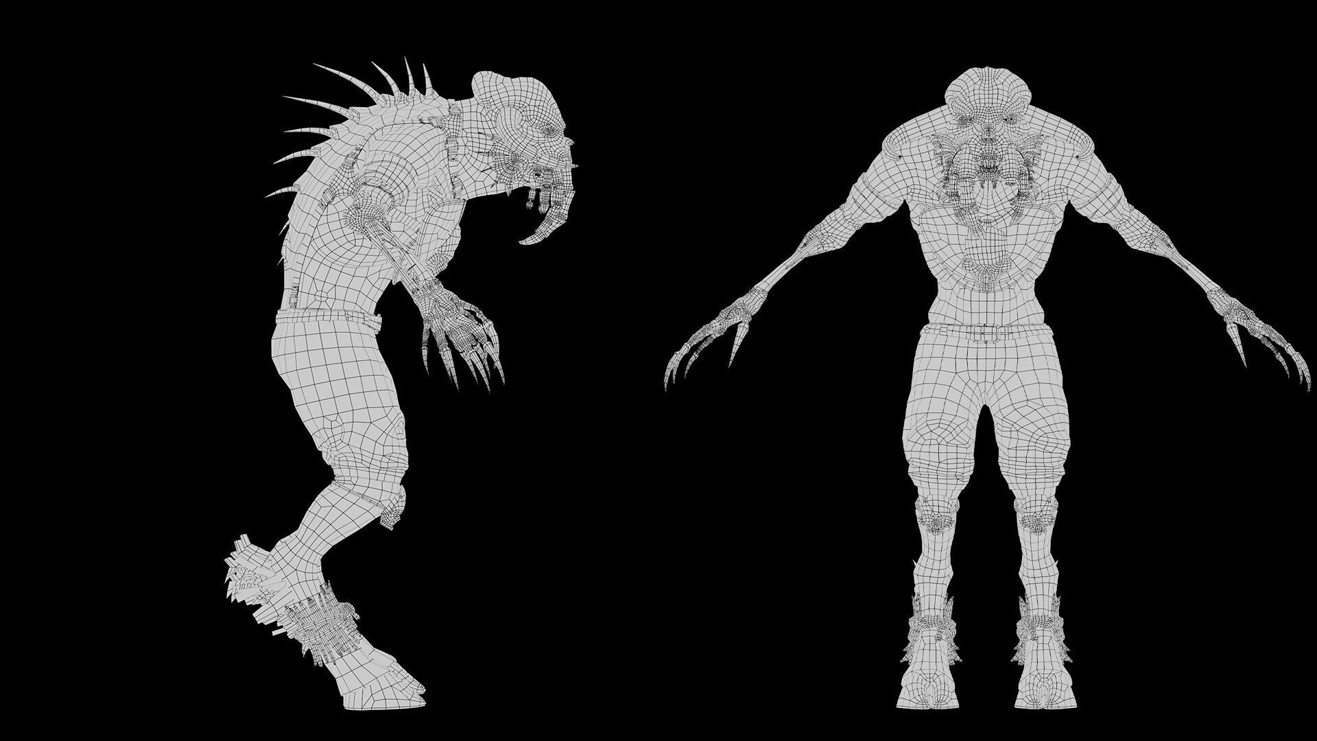 Obsidian Mage Damaged Low-poly 3D model_24