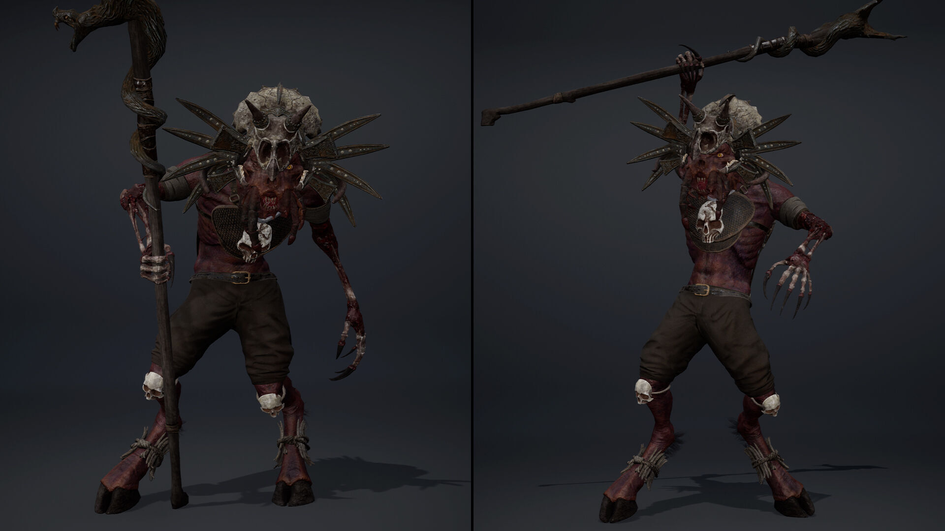 Obsidian Mage Damaged Low-poly 3D model_8