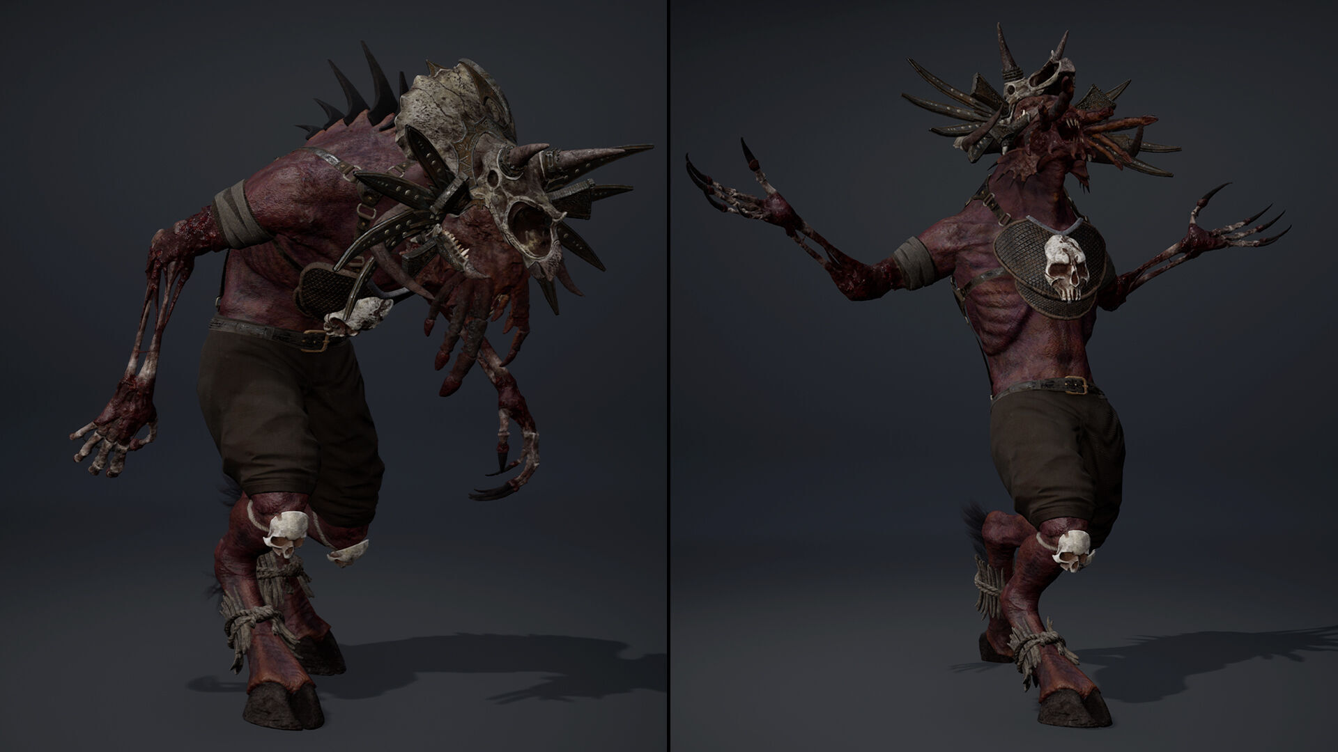 Obsidian Mage Damaged Low-poly 3D model_22