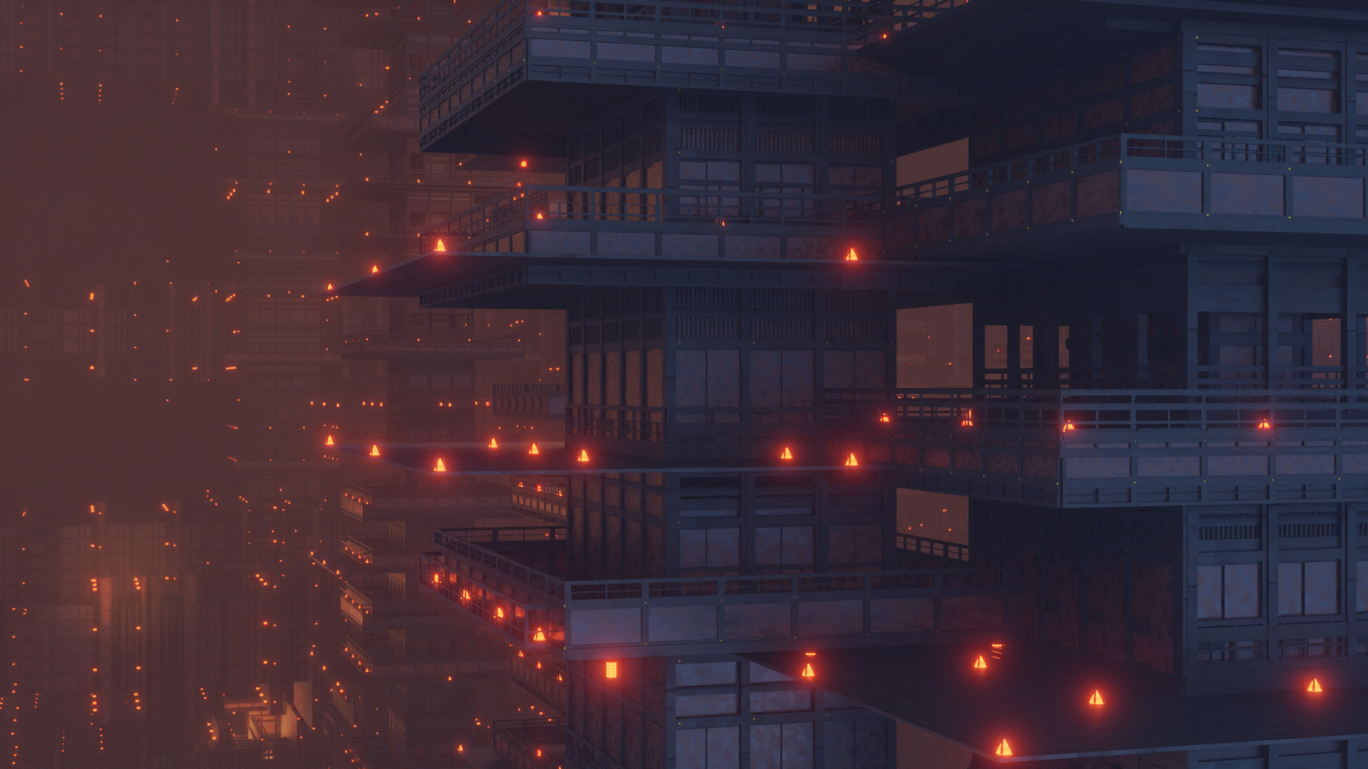 Japanese Labyrinth Modular Pack 3D model_6