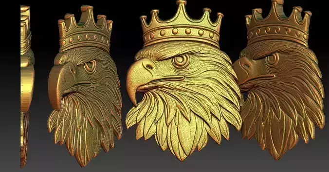 1 king eagle CNC Relief Model 3D print model