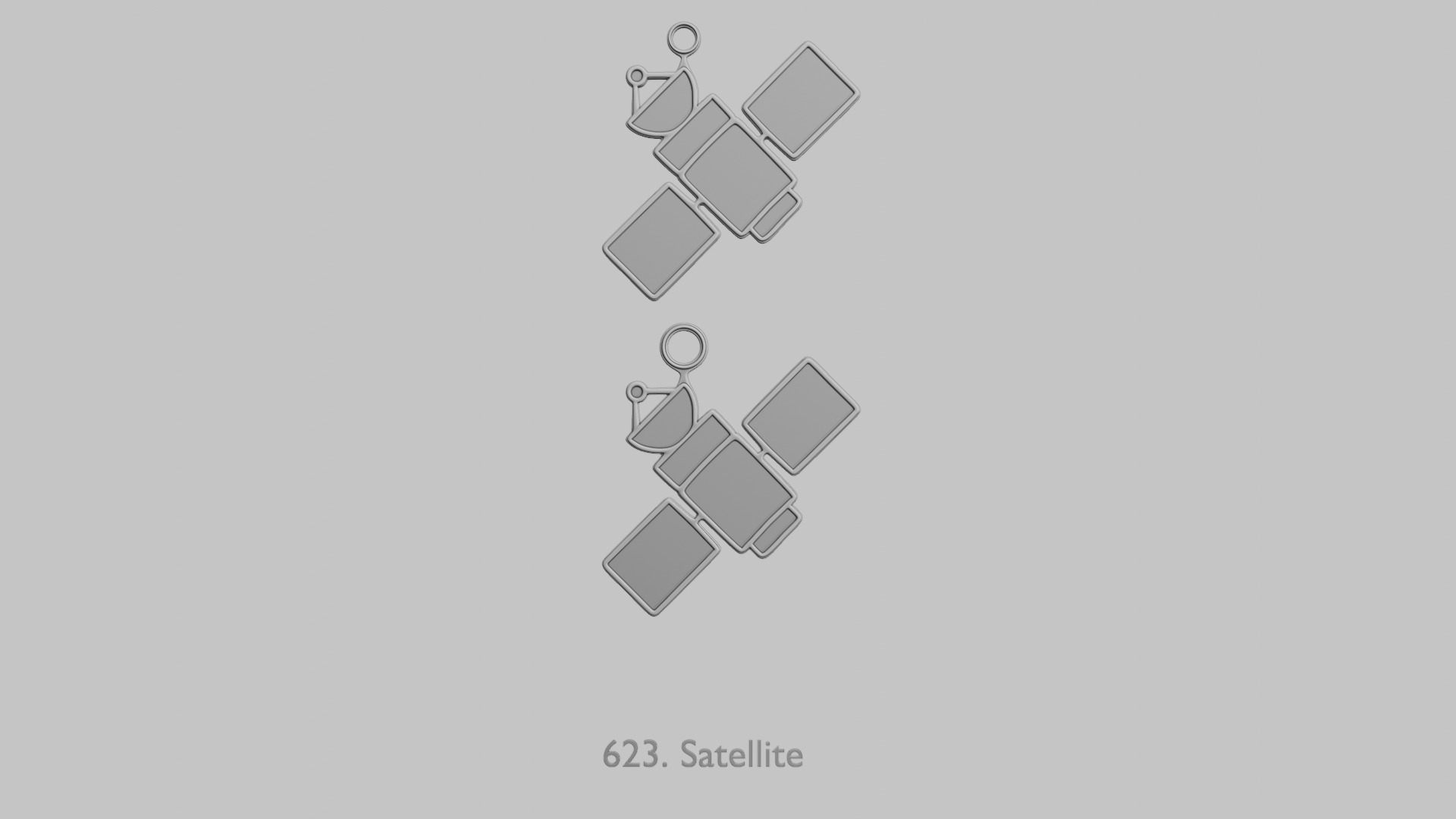 Space Oddities STL Pendant Set 3D print model_8