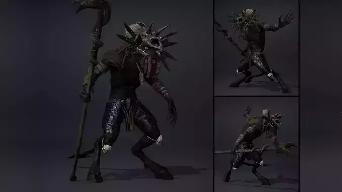 Obsidianwing Mage Arm2 Low-poly 3D model