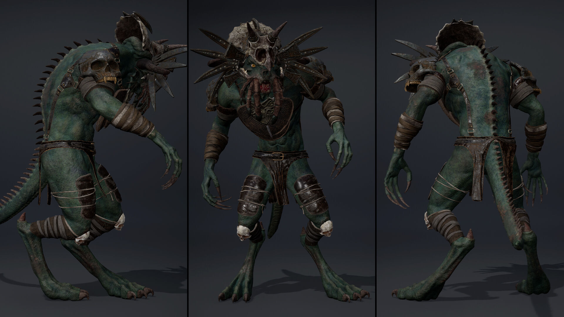 Obsidianwing Mage Arm1 Brutal Low-poly 3D model_10