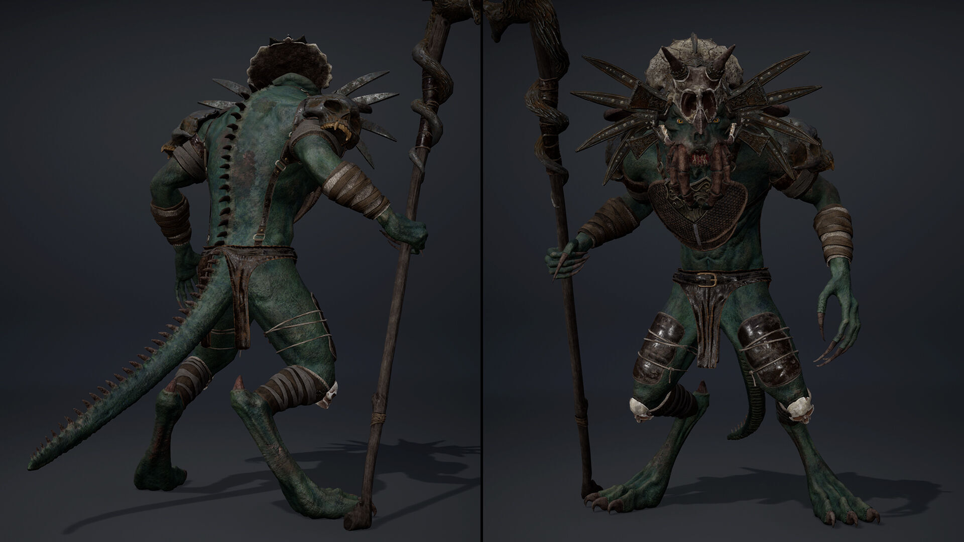 Obsidianwing Mage Arm1 Brutal Low-poly 3D model_11