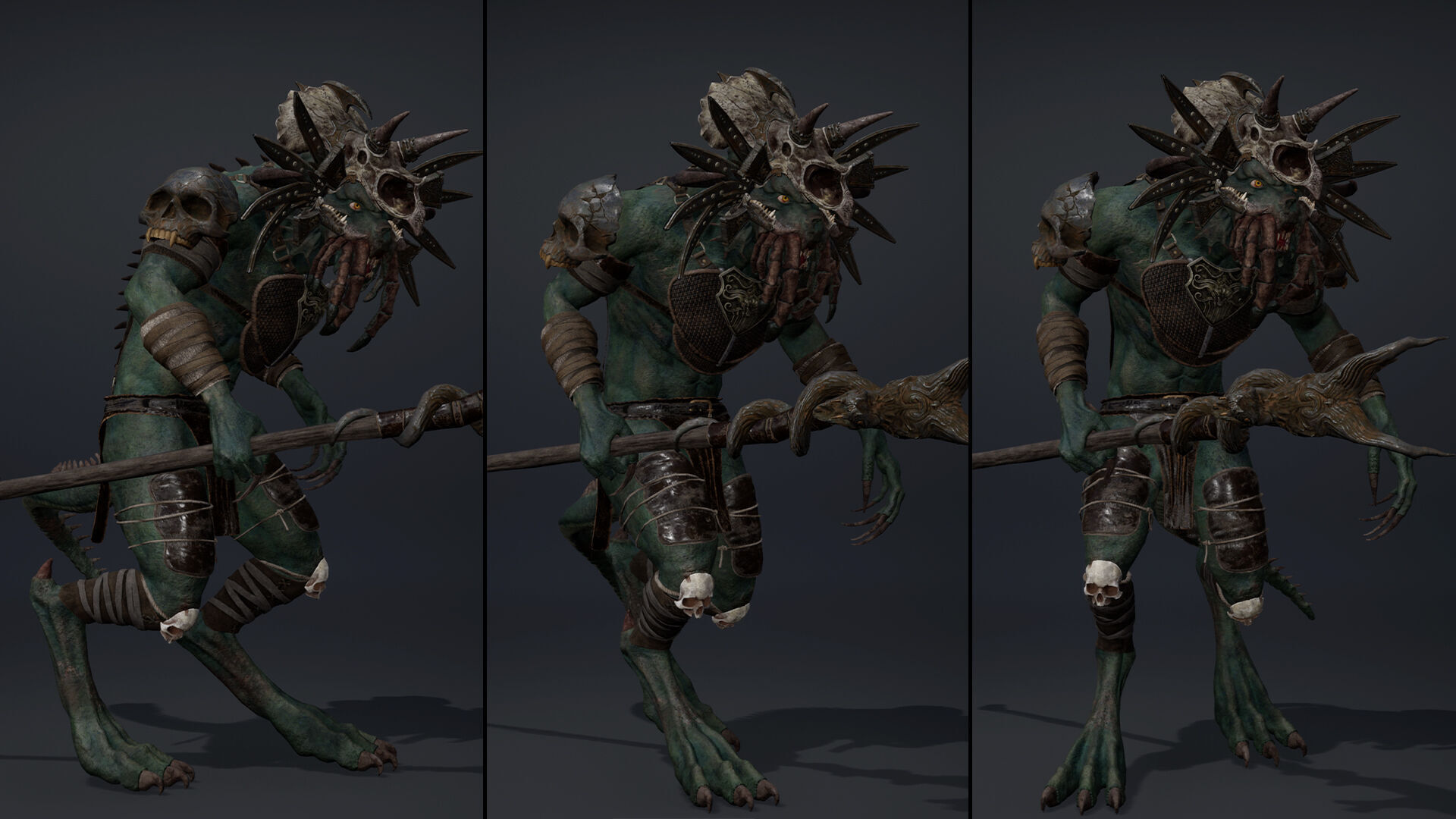 Obsidianwing Mage Arm1 Brutal Low-poly 3D model_13