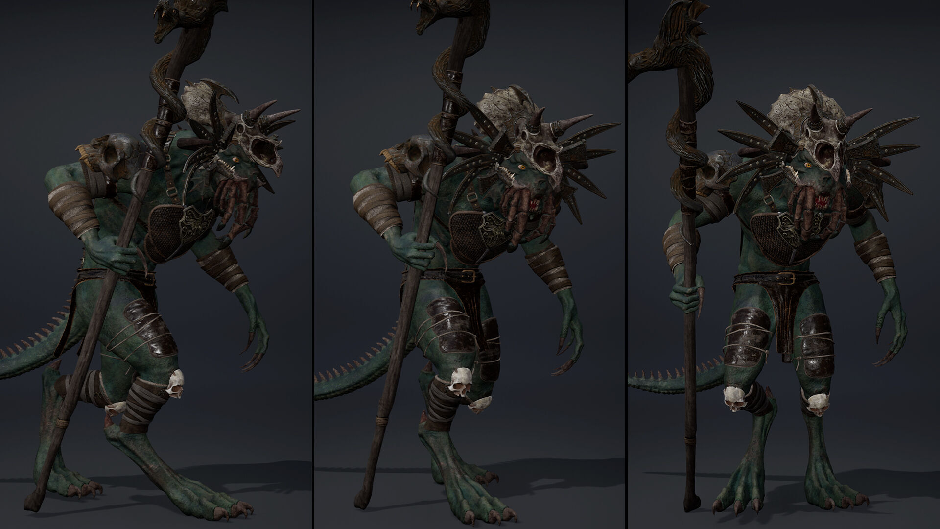 Obsidianwing Mage Arm1 Brutal Low-poly 3D model_12