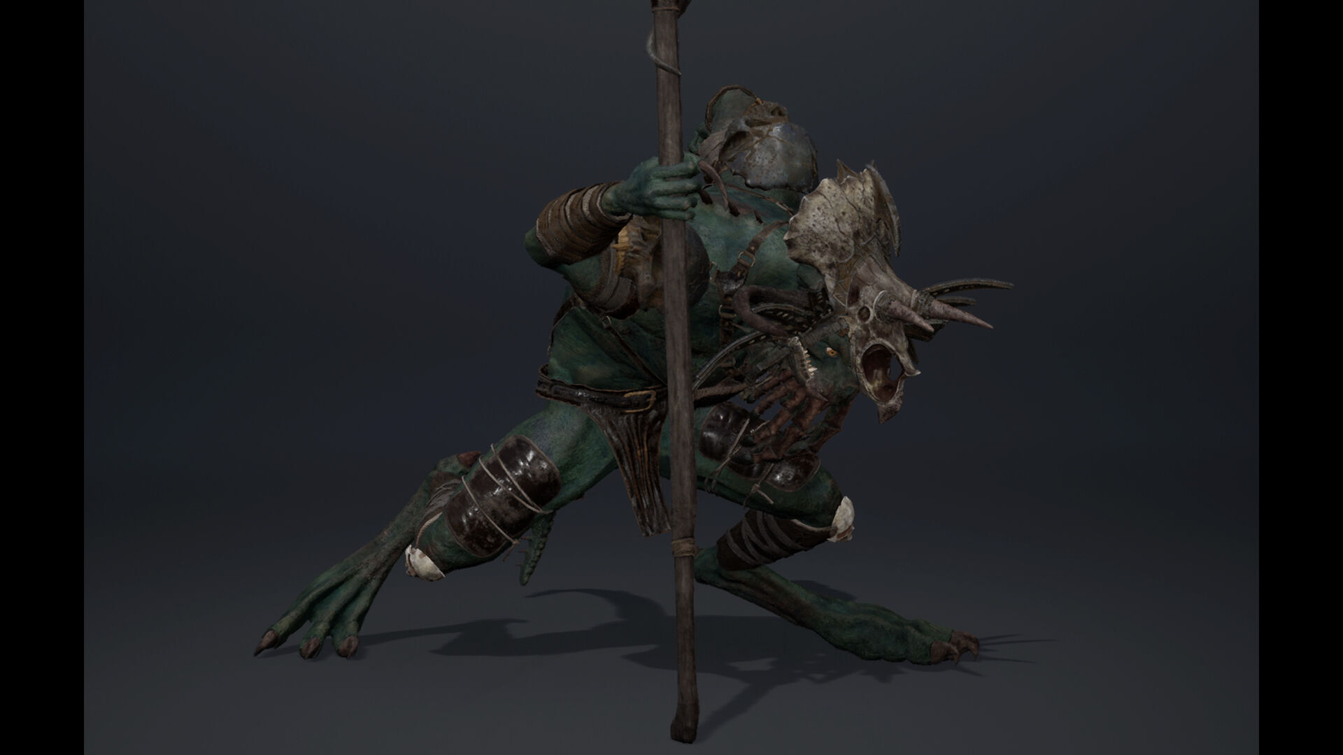 Obsidianwing Mage Arm1 Brutal Low-poly 3D model_18