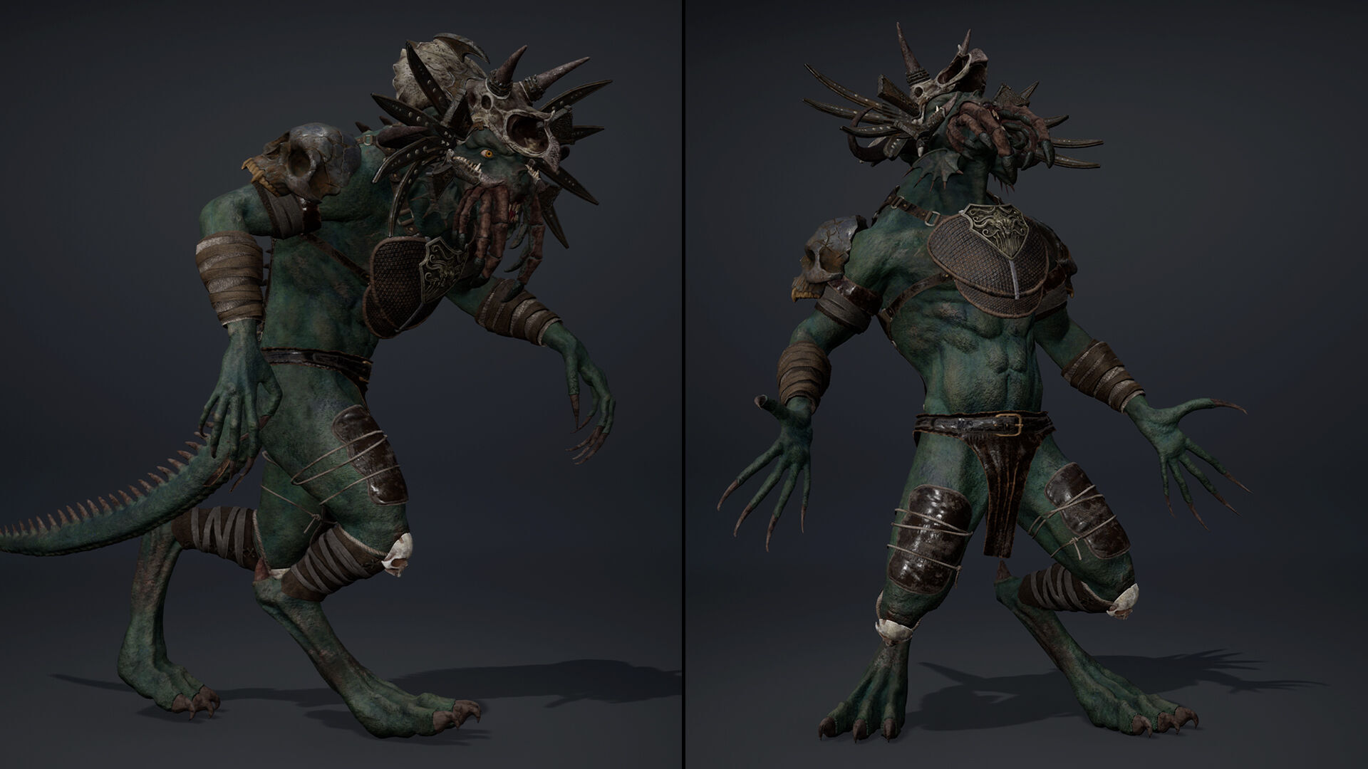 Obsidianwing Mage Arm1 Brutal Low-poly 3D model_15