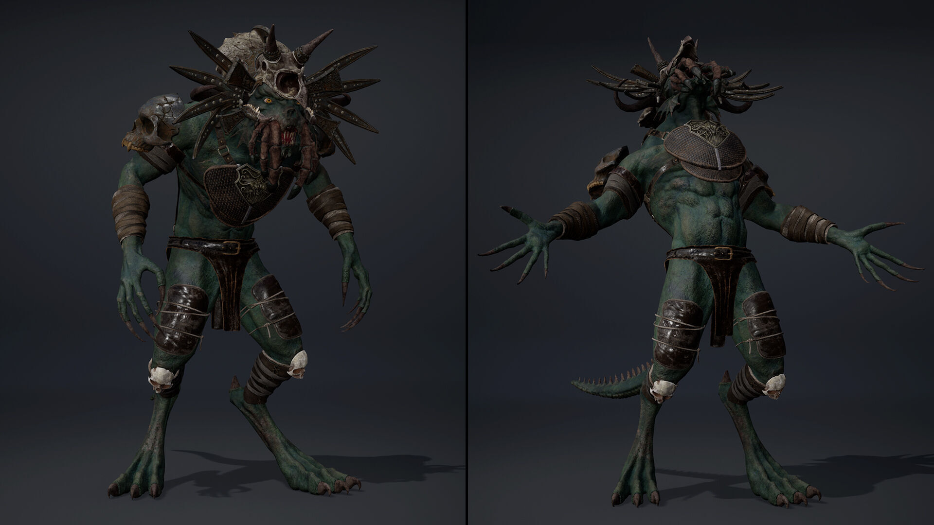 Obsidianwing Mage Arm1 Brutal Low-poly 3D model_22