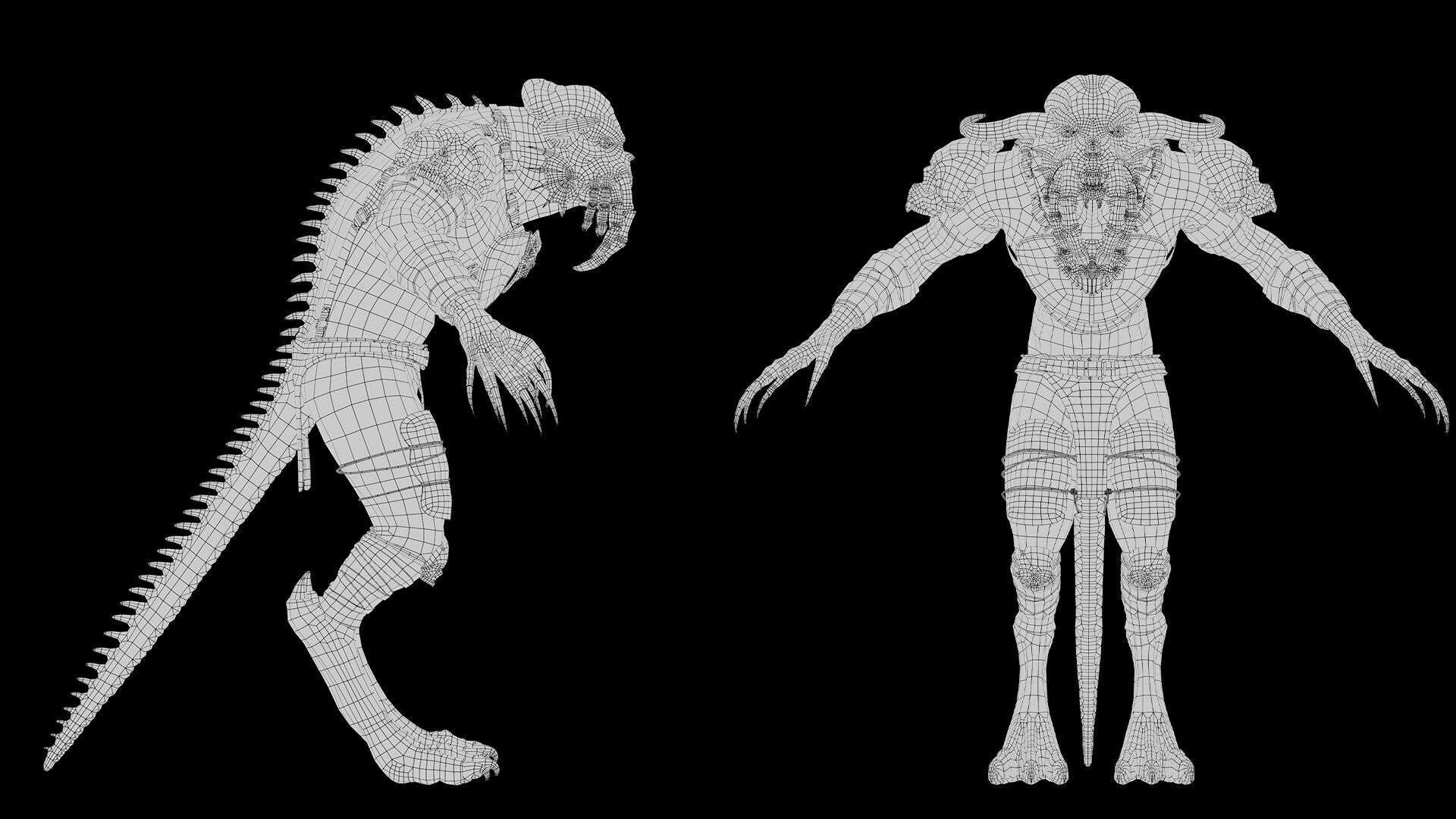 Obsidianwing Mage Arm1 Brutal Low-poly 3D model_24