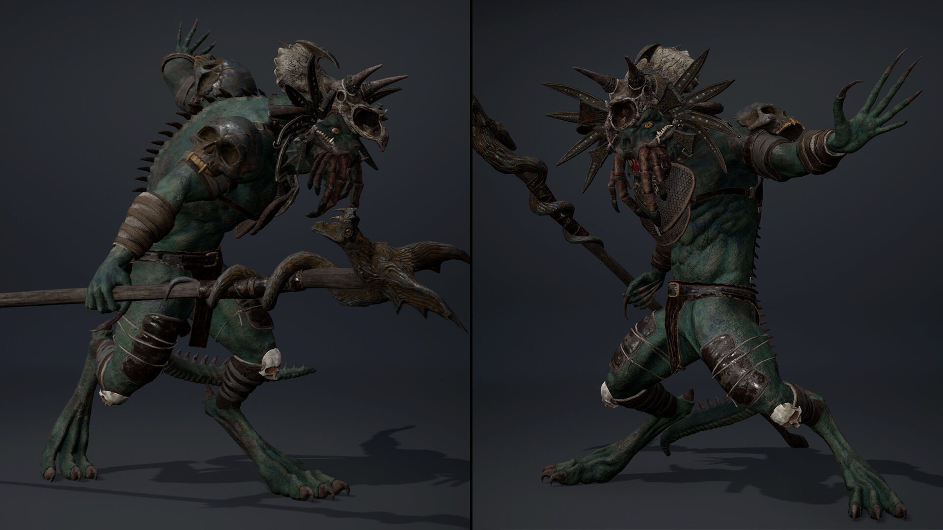 Obsidianwing Mage Arm1 Brutal Low-poly 3D model_6