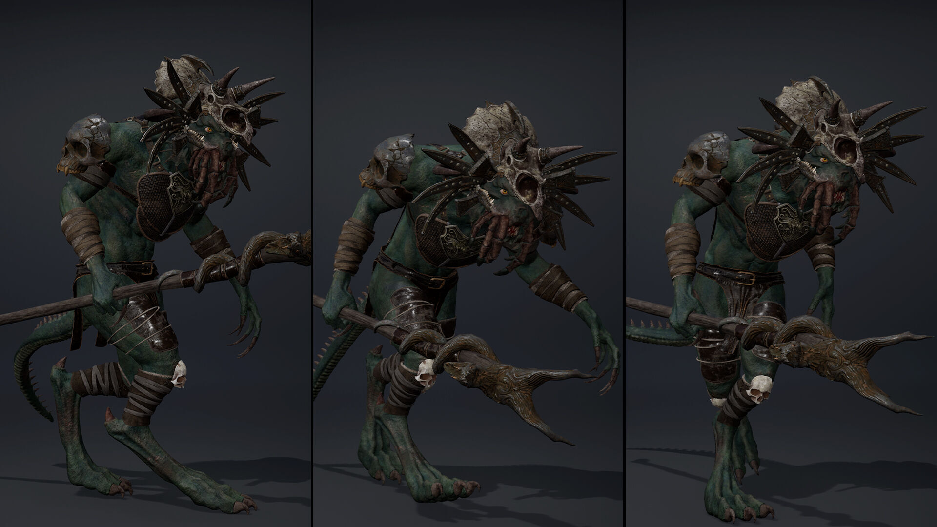 Obsidianwing Mage Arm1 Brutal Low-poly 3D model_16