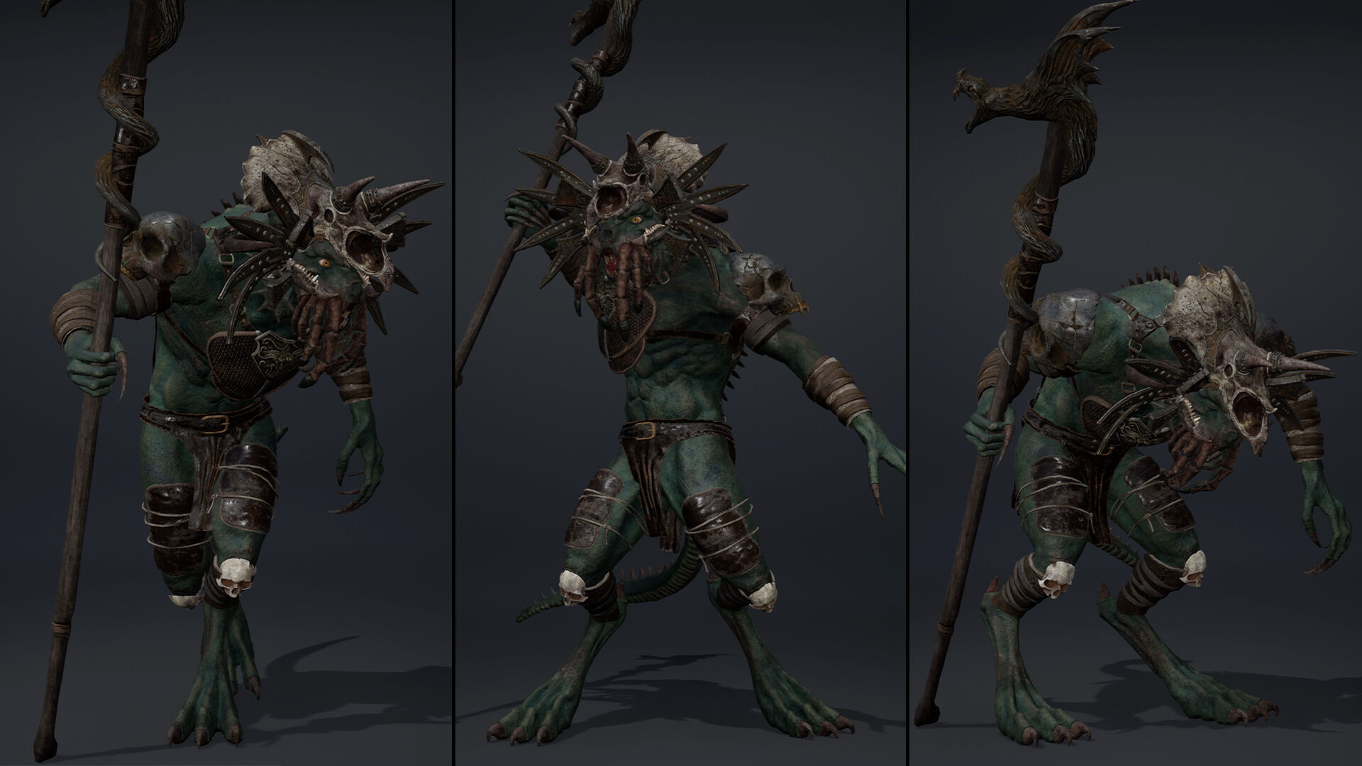 Obsidianwing Mage Arm1 Brutal Low-poly 3D model_14