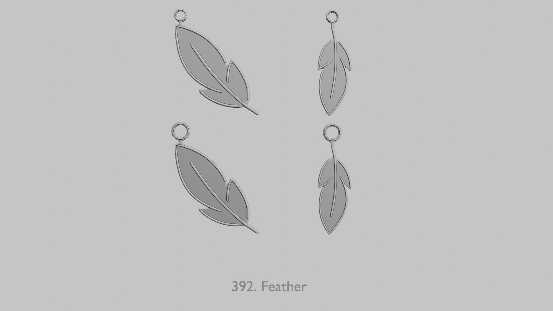 Spring Bloom STL Pendant Collection 3D print model_6