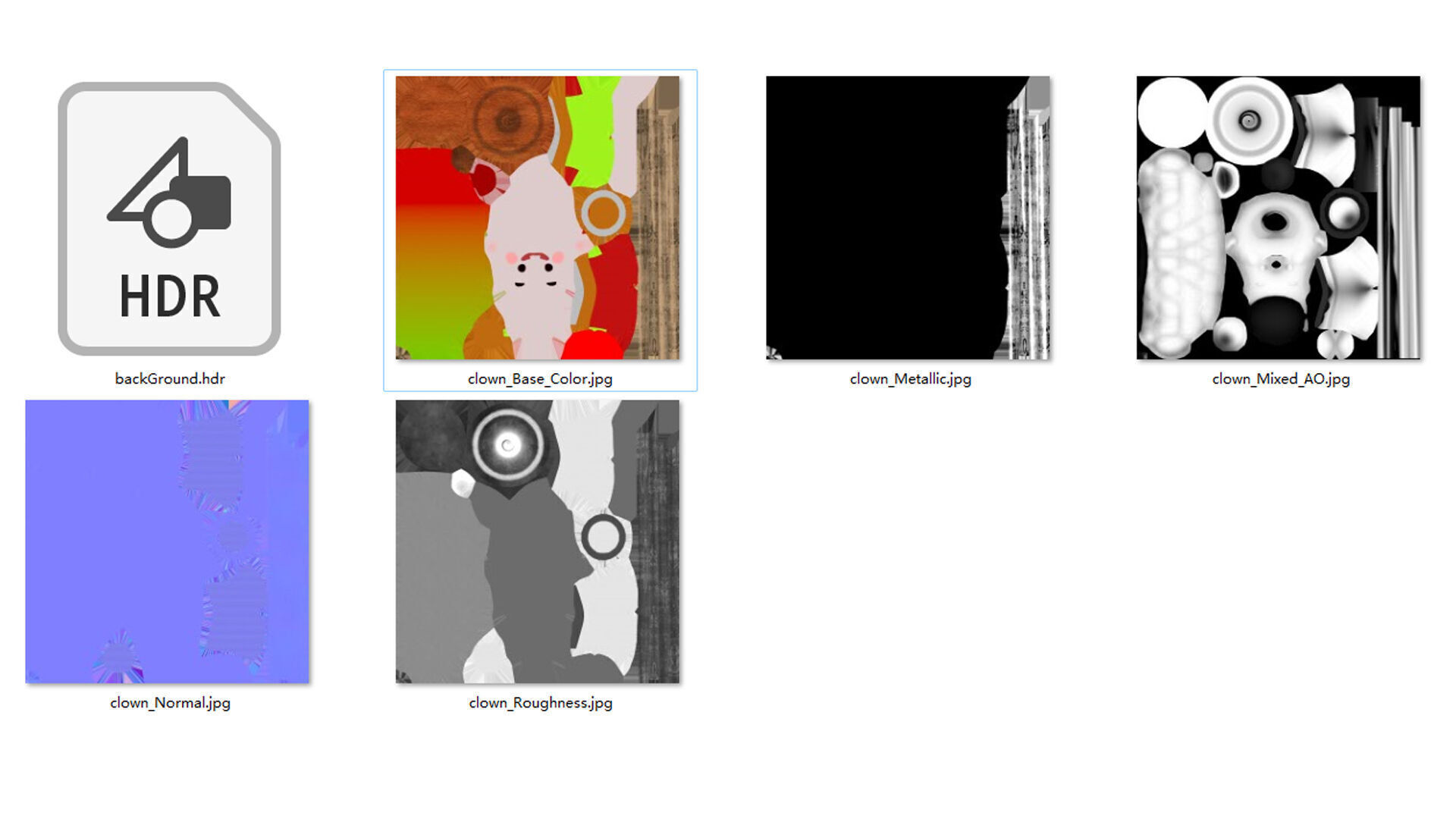 clown spring toy Low-poly 3D model_10