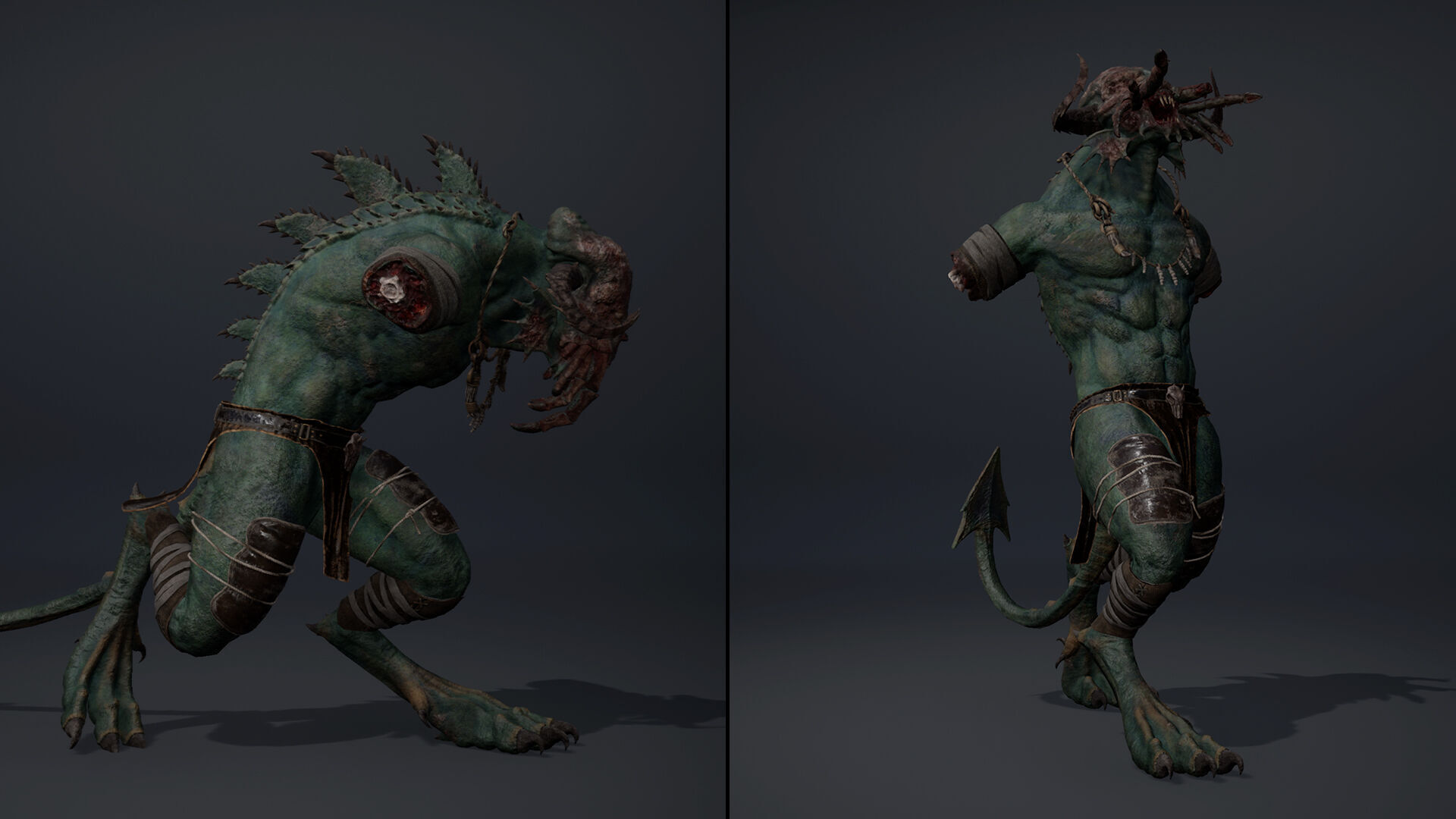 Obsidianmoon NoArms Brutal Low-poly 3D model_12