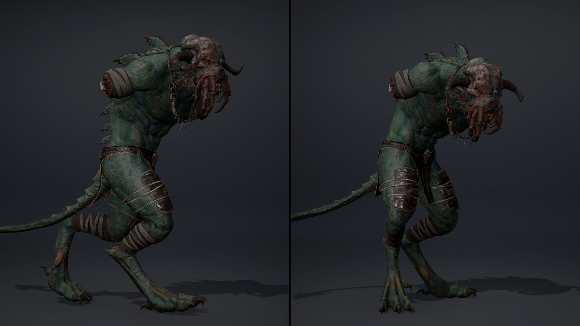 Obsidianmoon NoArms Brutal Low-poly 3D model_7