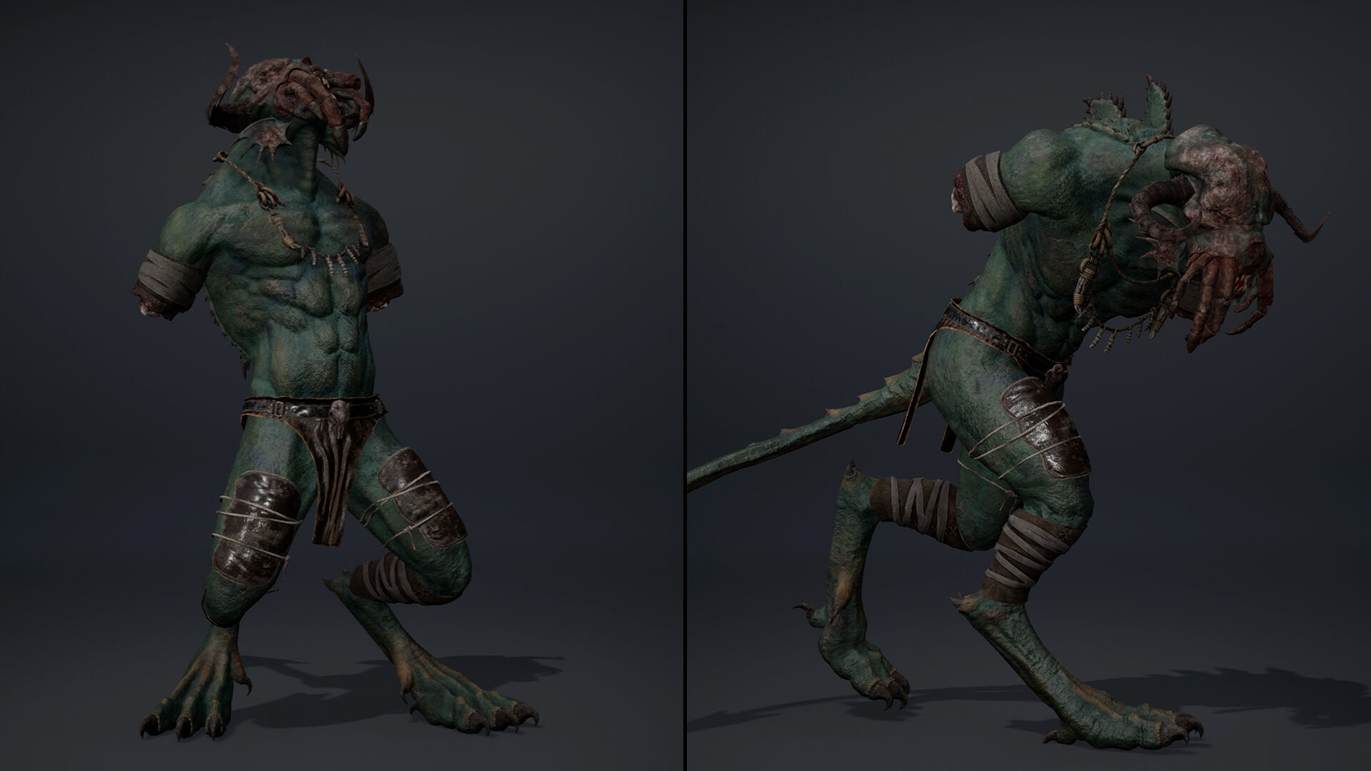 Obsidianmoon NoArms Brutal Low-poly 3D model_10