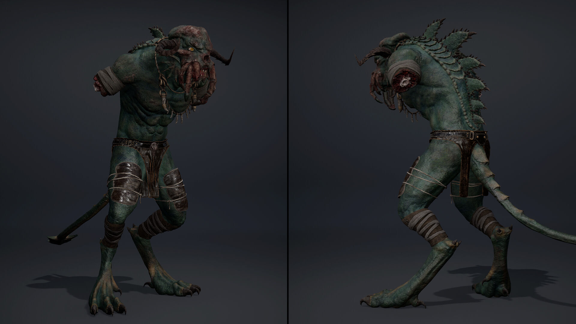 Obsidianmoon NoArms Brutal Low-poly 3D model_8