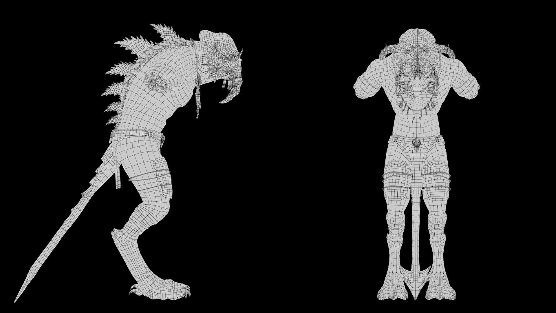 Obsidianmoon NoArms Brutal Low-poly 3D model_14