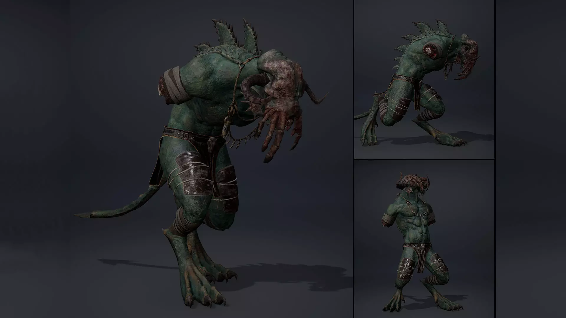 Obsidianmoon NoArms Brutal Low-poly 3D model_0