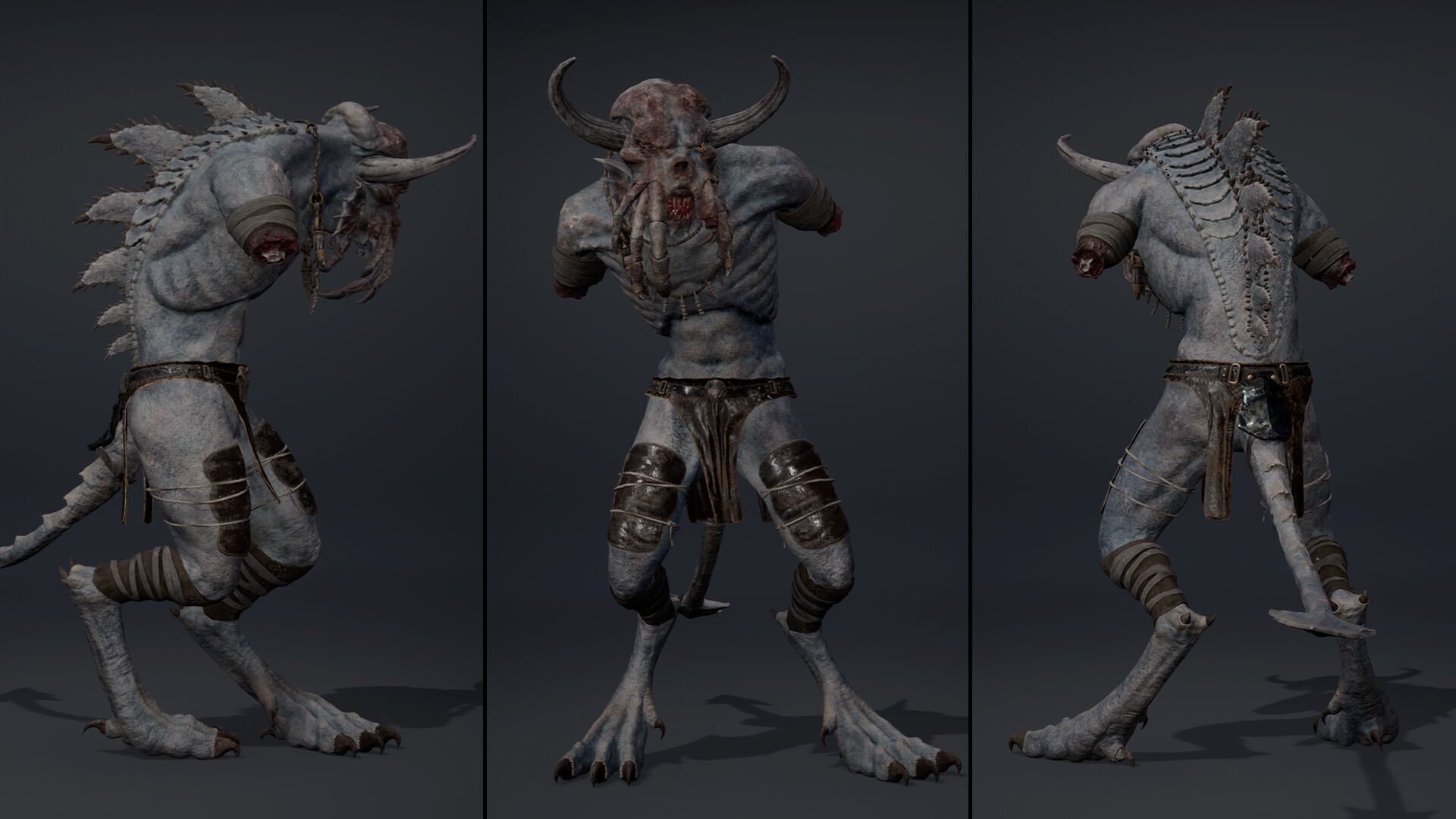 Obsidianmoon NoArms Low-poly 3D model_6