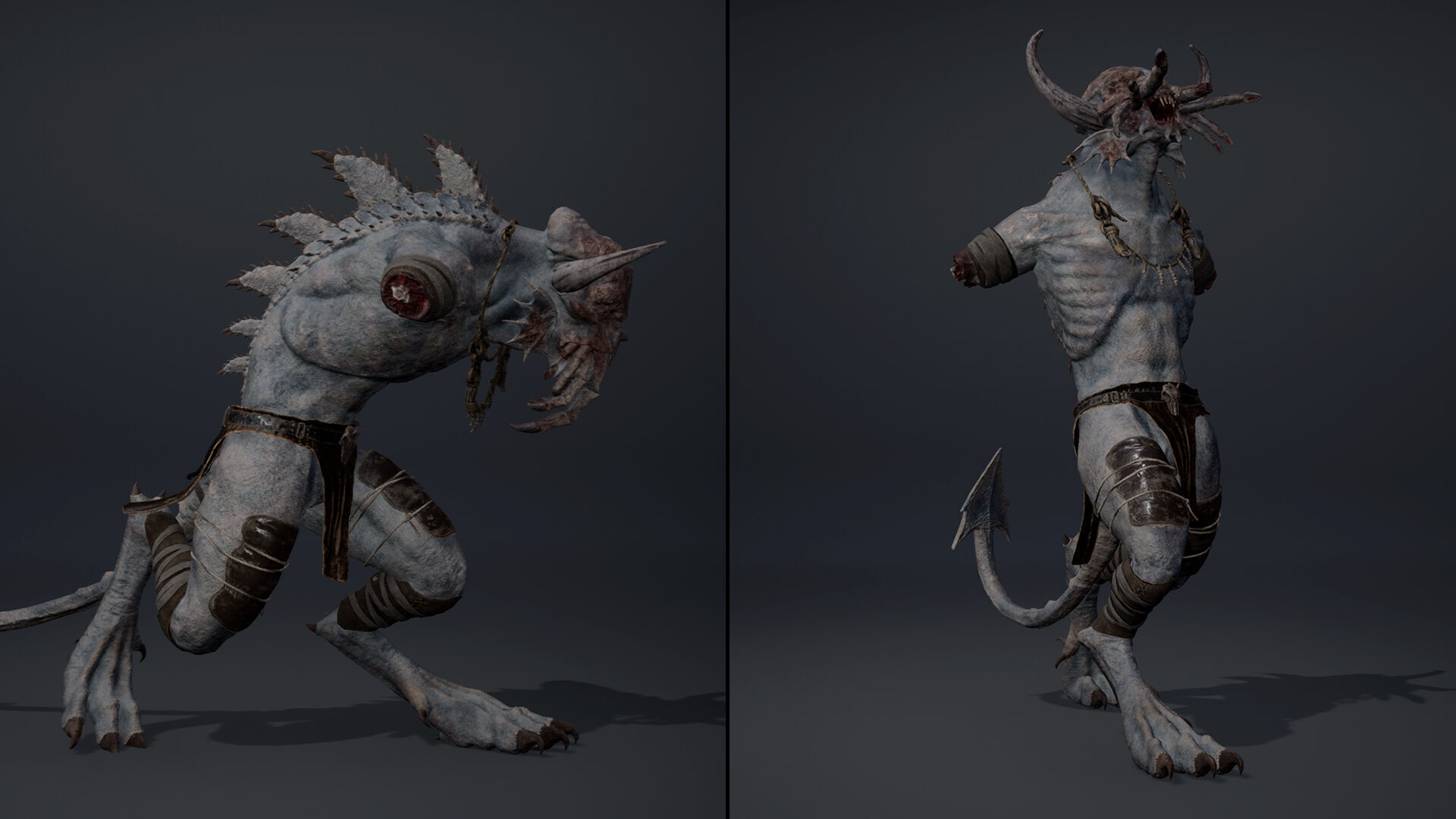 Obsidianmoon NoArms Low-poly 3D model_7