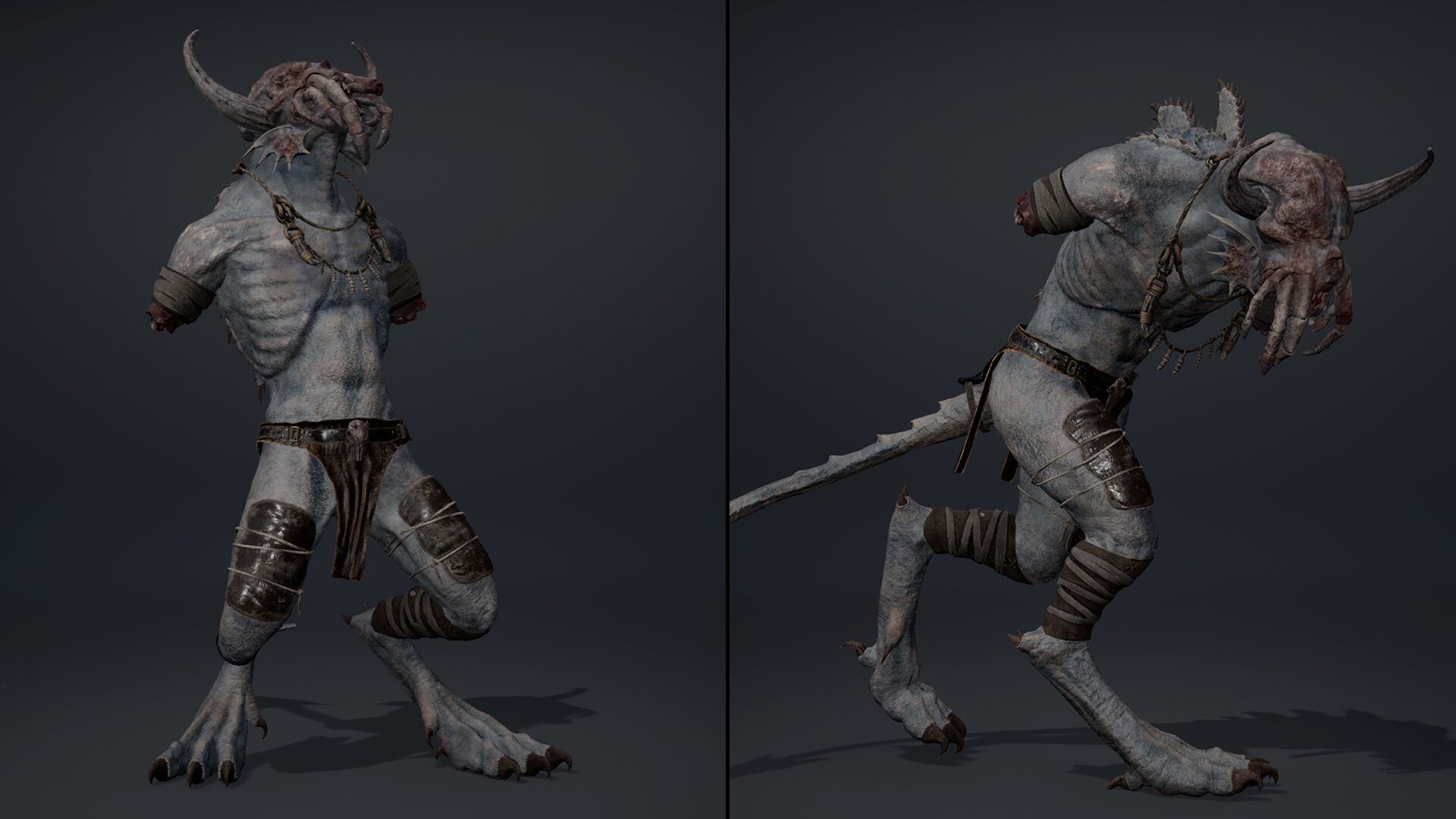 Obsidianmoon NoArms Low-poly 3D model_9