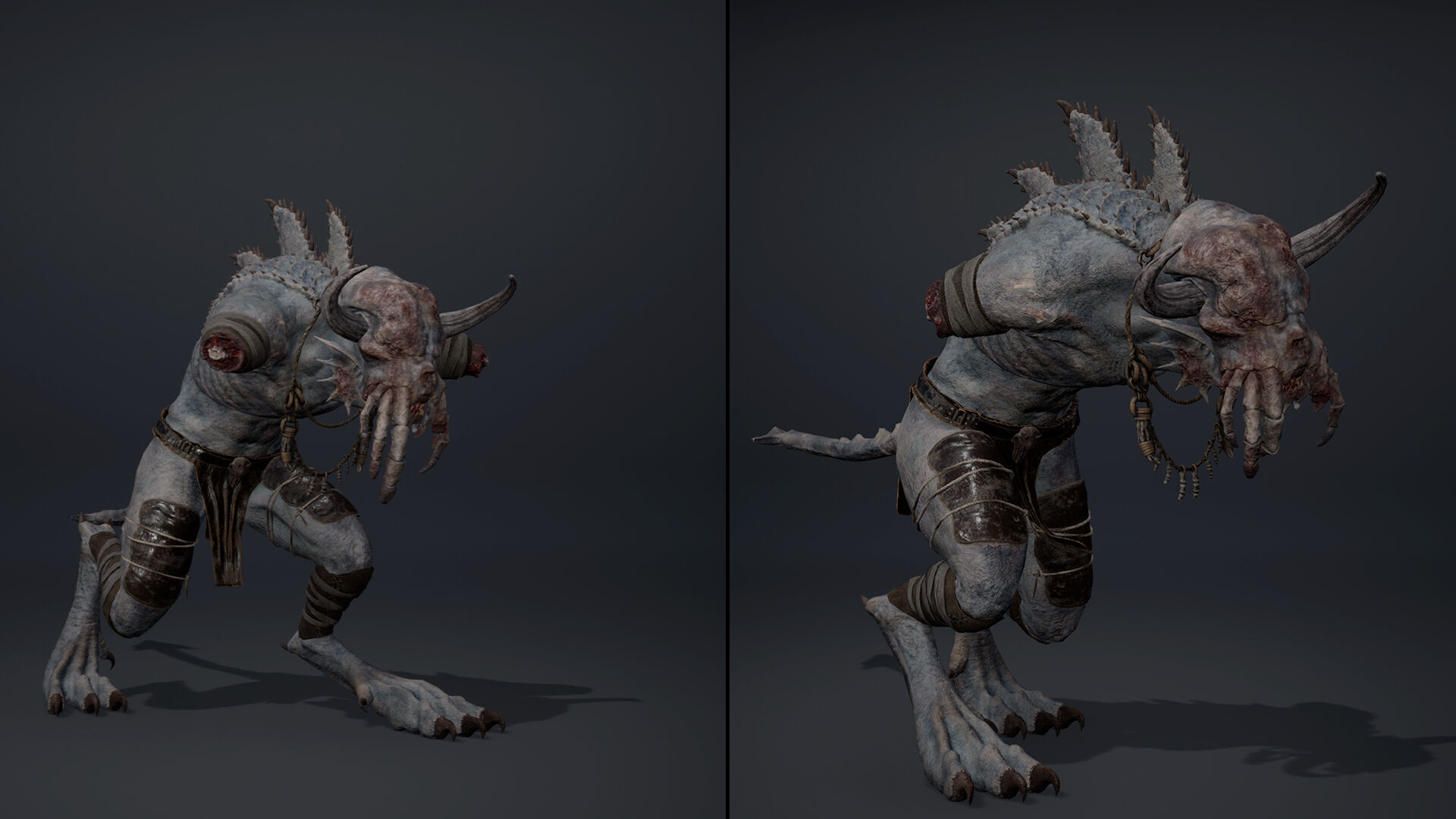 Obsidianmoon NoArms Low-poly 3D model_13