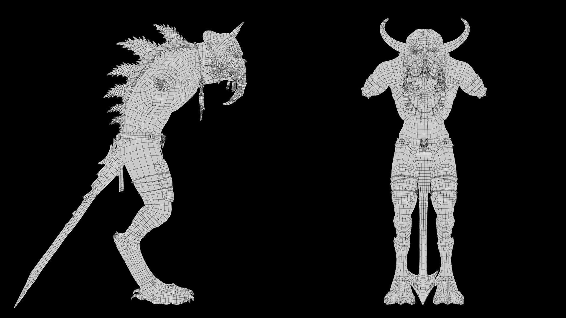 Obsidianmoon NoArms Low-poly 3D model_14