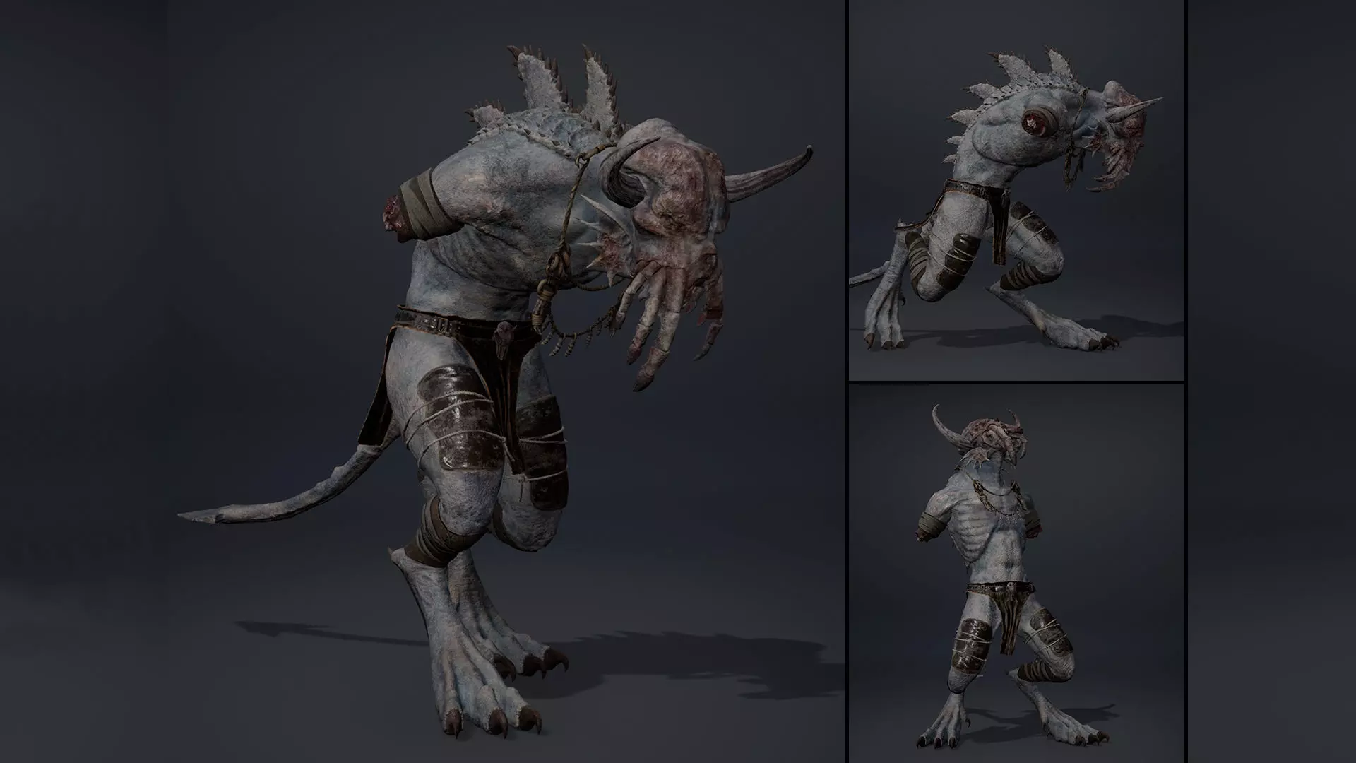 Obsidianmoon NoArms Low-poly 3D model_0