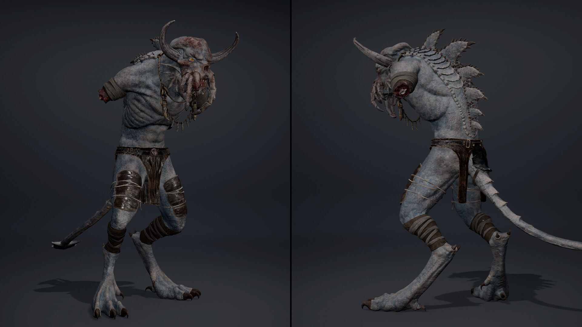 Obsidianmoon NoArms Low-poly 3D model_5