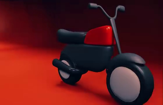 Bike low poly 3d model Low-poly 3D model_8