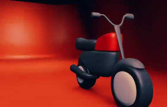 Bike low poly 3d model Low-poly 3D model_6