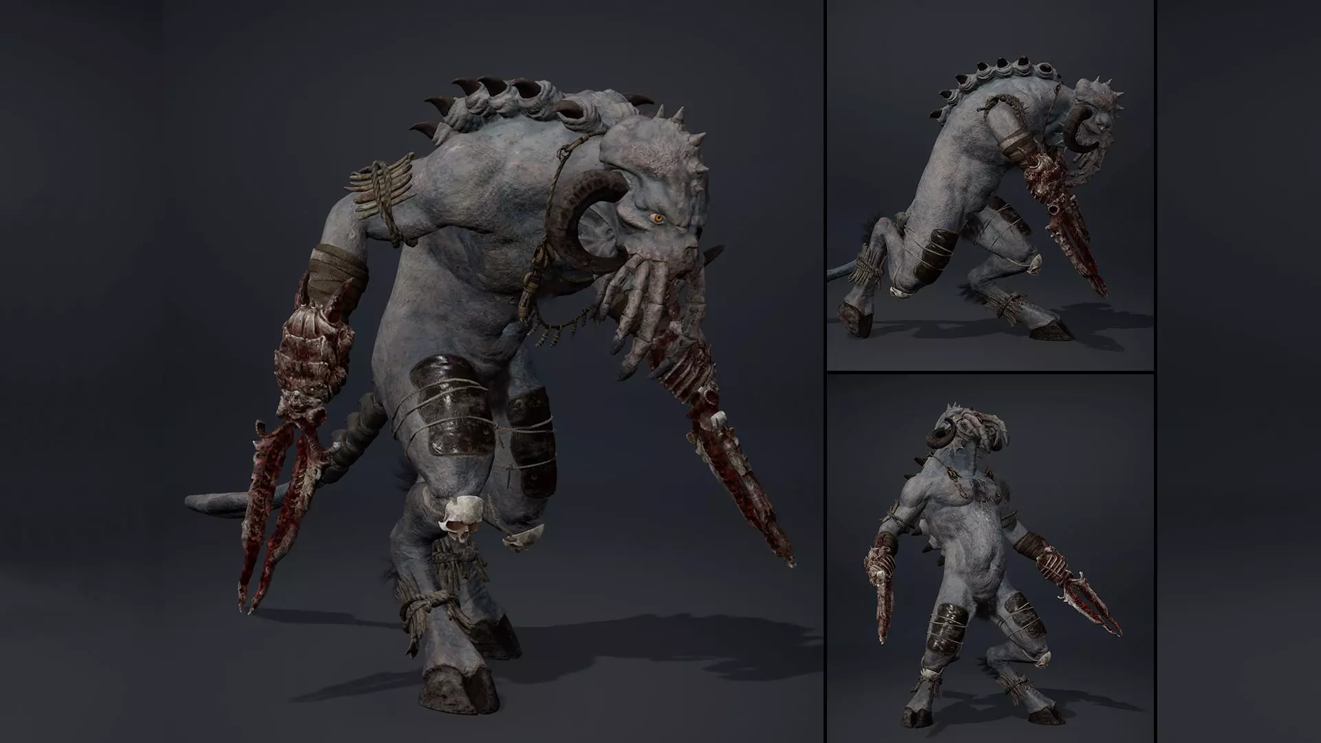 Obsidianmoon Fatty Brutal Low-poly 3D model