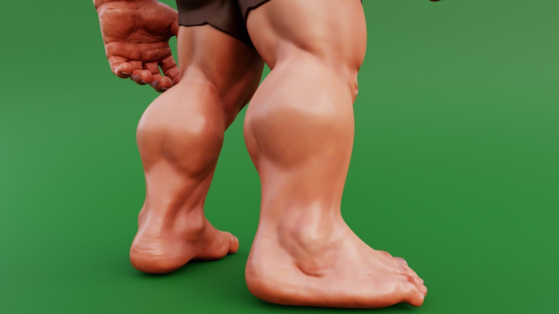 Stylized Huge Giant Man Anatomy Game Films Low-poly 3D model_16