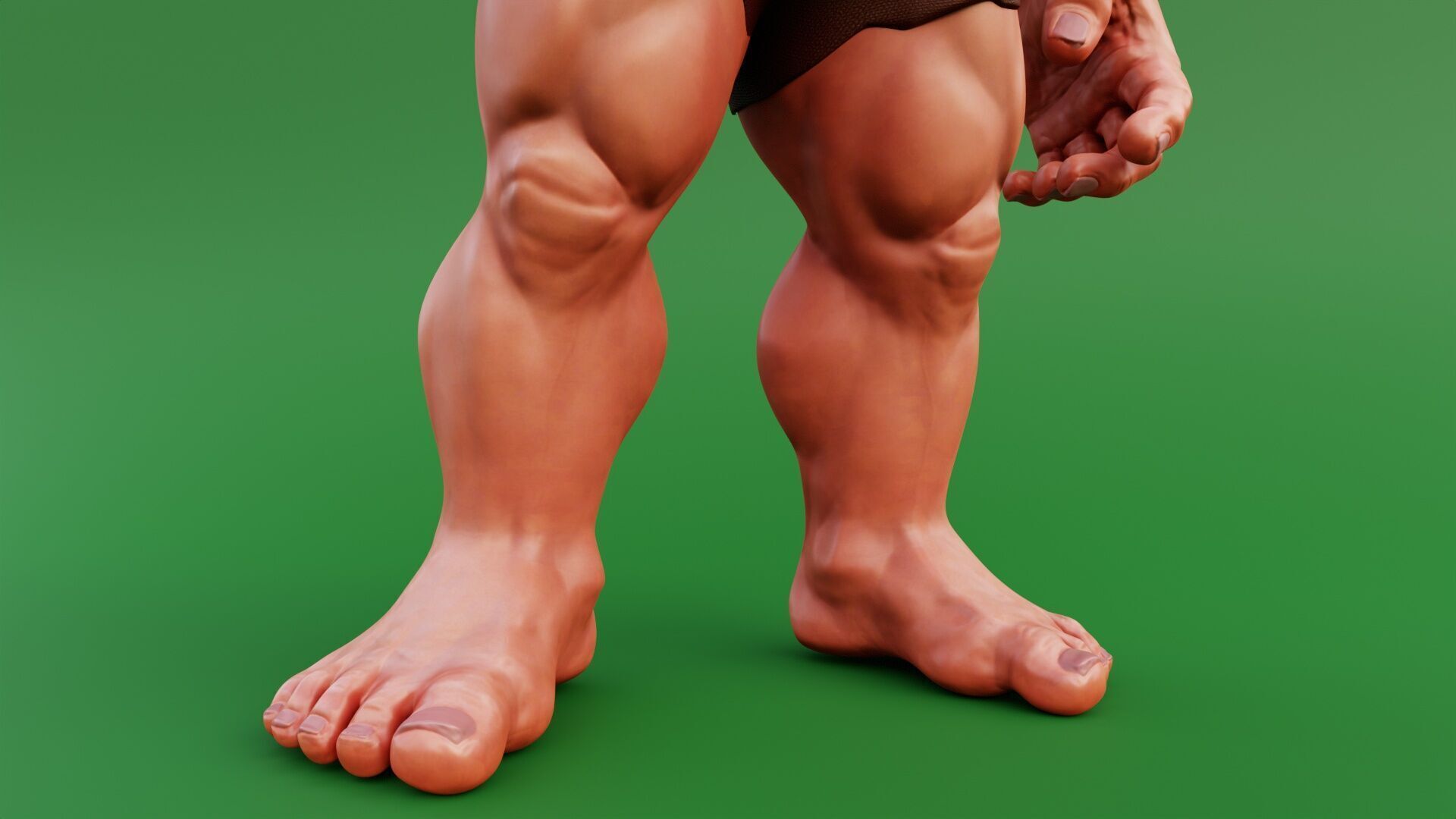 Stylized Huge Giant Man Anatomy Game Films Low-poly 3D model_15