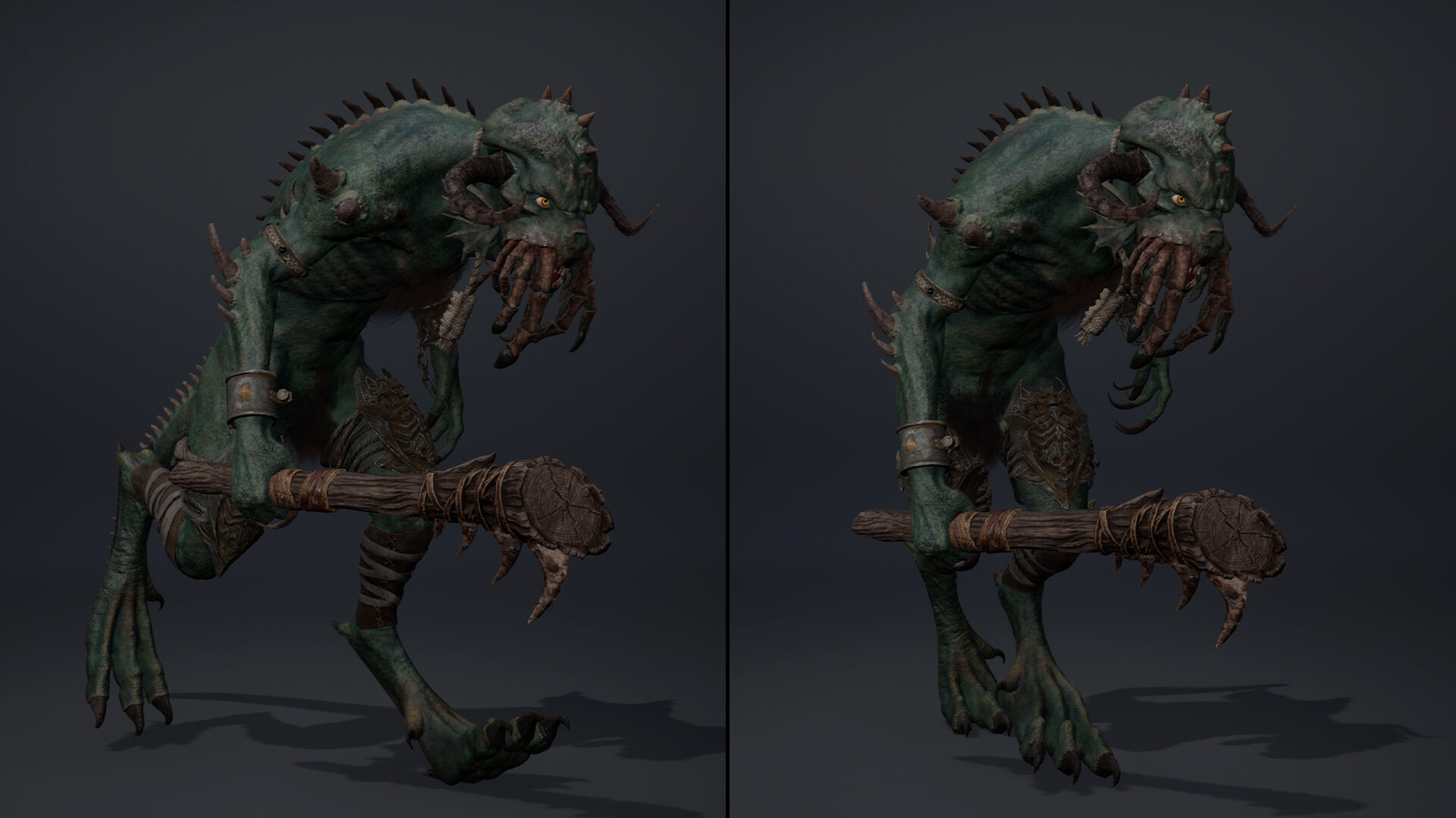 Obsidianmoon Spicky Low-poly 3D model_10