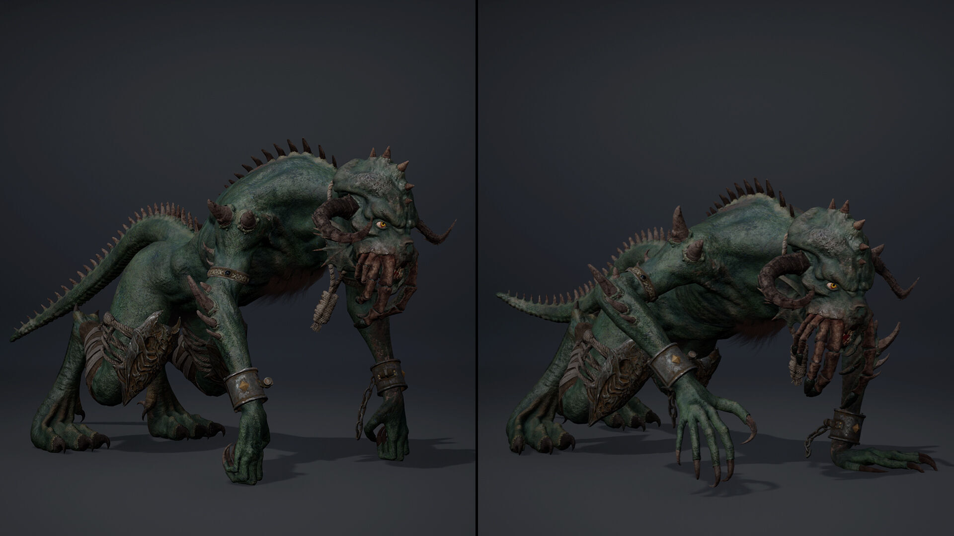 Obsidianmoon Spicky Low-poly 3D model_16