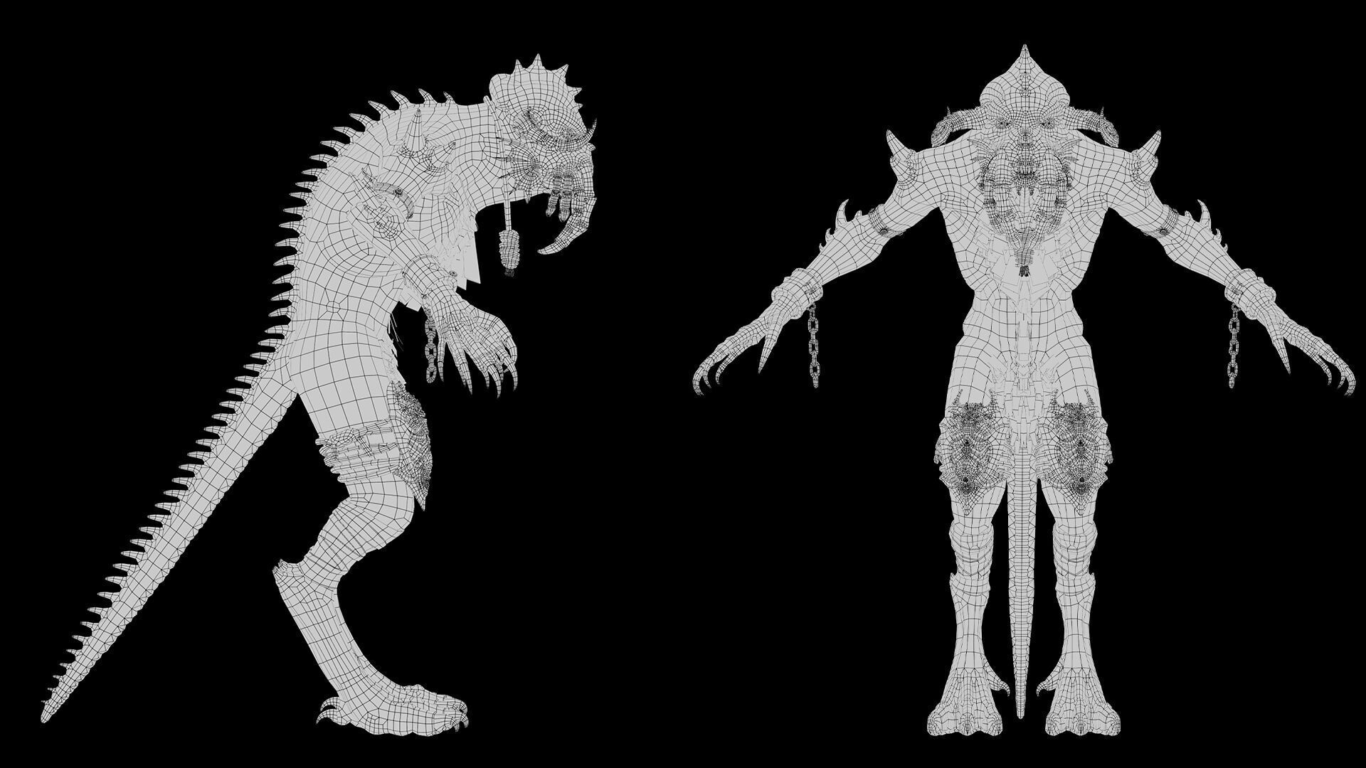 Obsidianmoon Spicky Low-poly 3D model_26