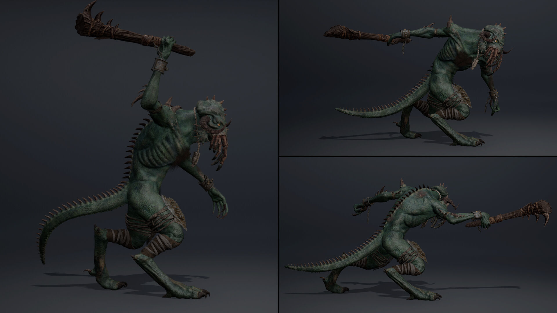 Obsidianmoon Spicky Low-poly 3D model_6