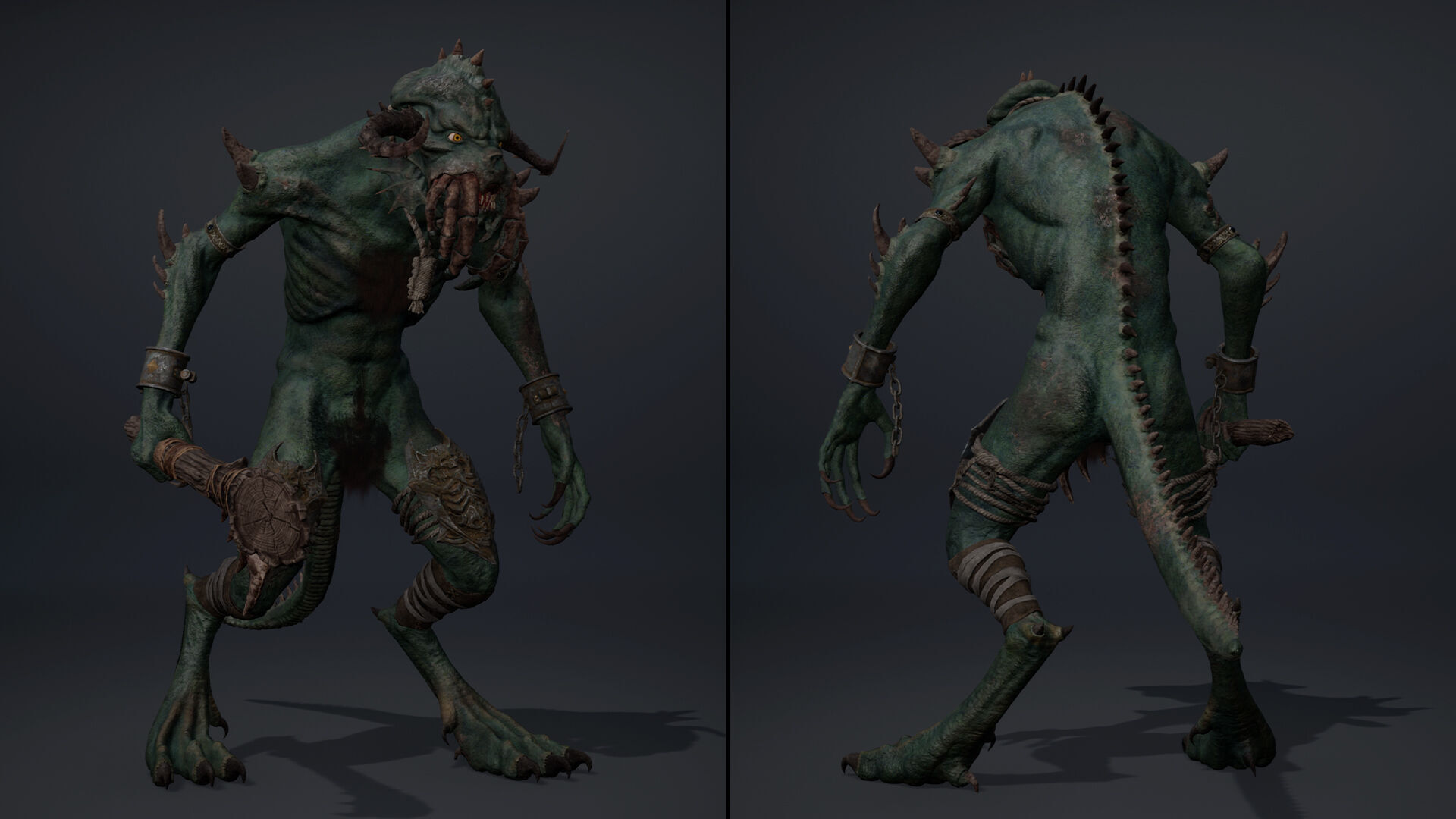 Obsidianmoon Spicky Low-poly 3D model_5