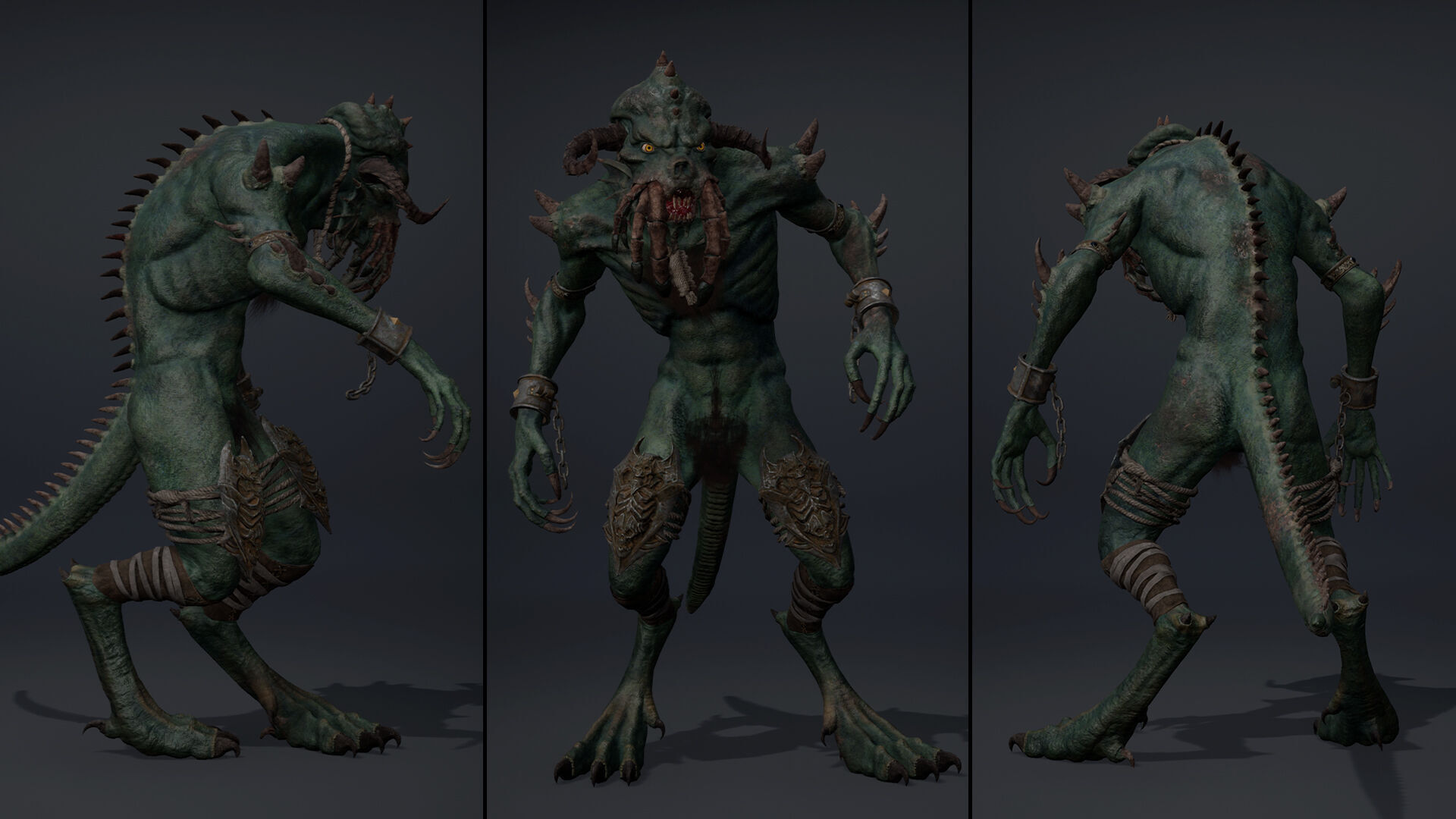 Obsidianmoon Spicky Low-poly 3D model_17