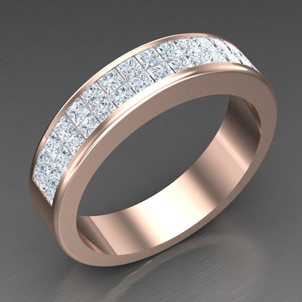 Elite Men Rings Collection 6MR088 3D print model_7