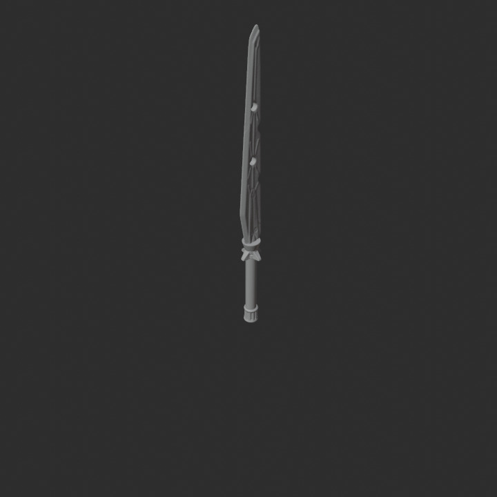 Blaze Dark Buster Sword  3D print model_8