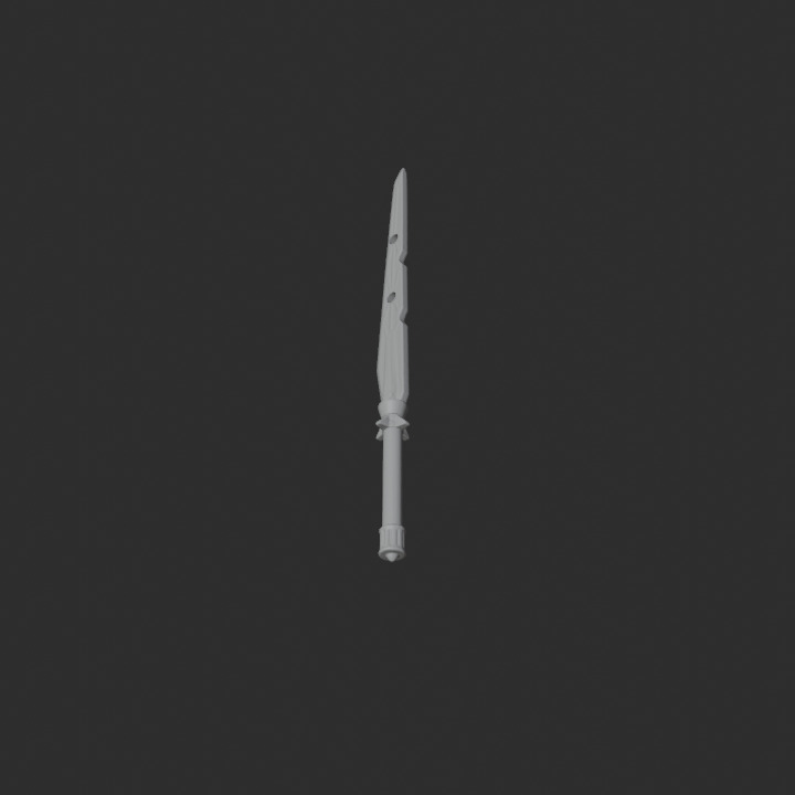 Blaze Dark Buster Sword  3D print model_5