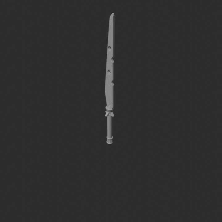 Blaze Dark Buster Sword  3D print model_6